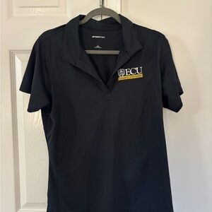 Sport-Tek Black Polo Shirt with ECU Logo
